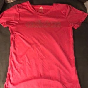 I’m selling a pink adidas shirt short sleeve shirt